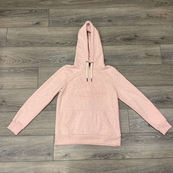 superdry embossed graphic logo hoodie - Picture 1 of 3